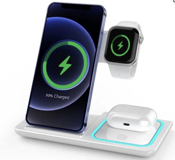 3-in-1 Wireless Charger (white)